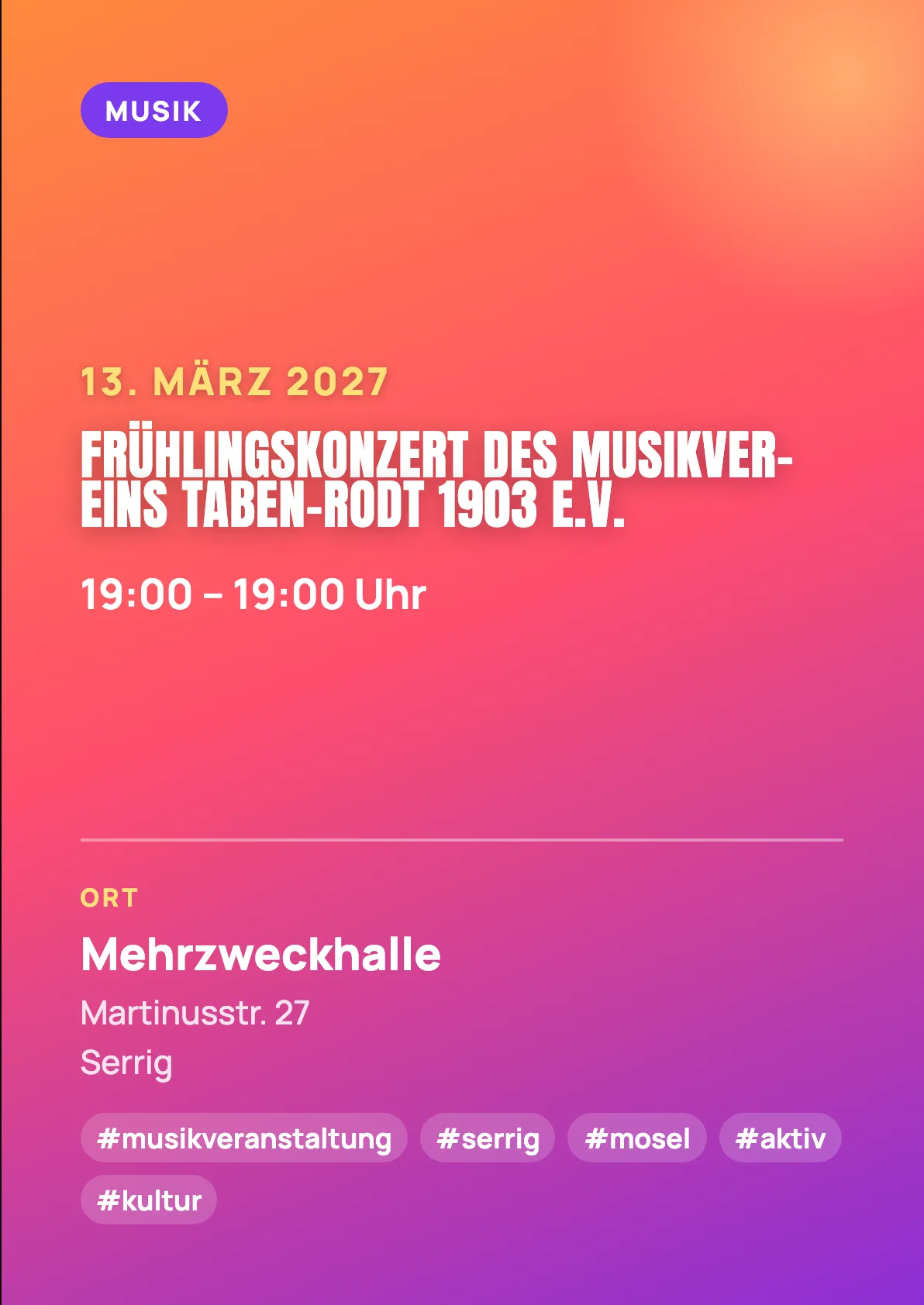 Veranstaltungsflyer