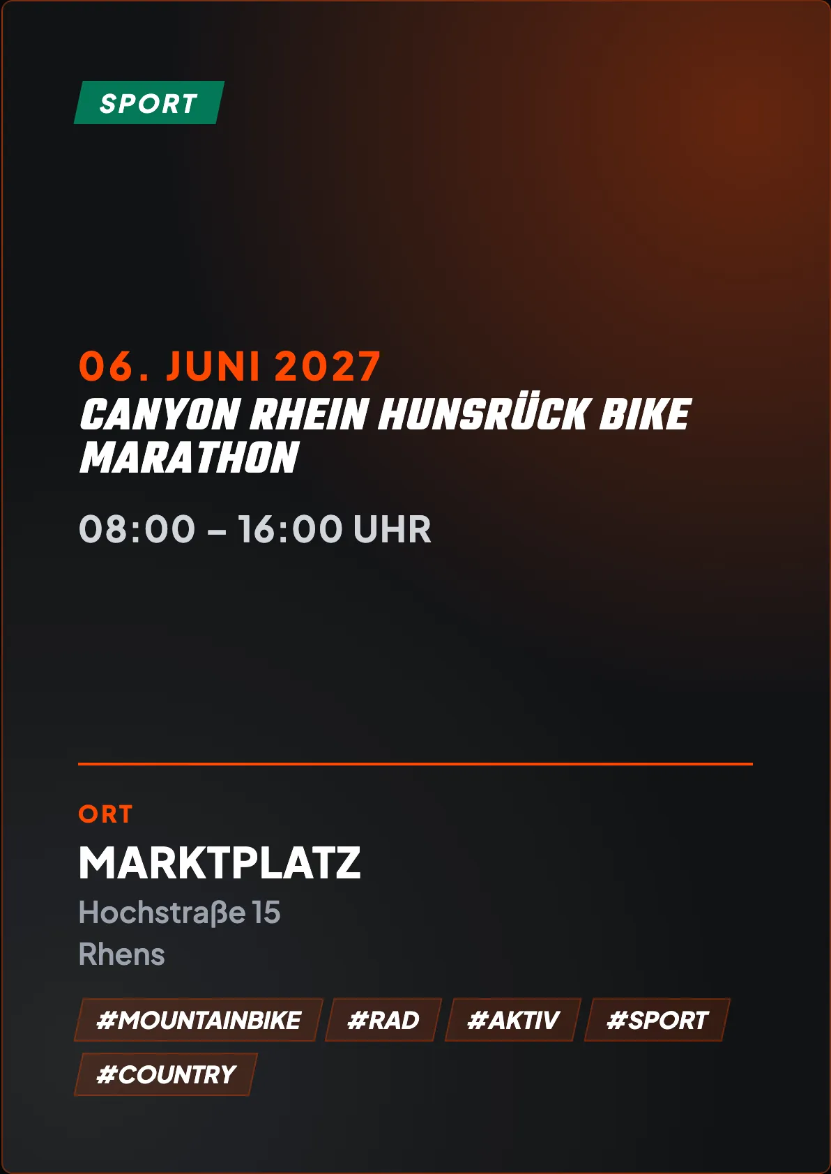 Veranstaltungsflyer