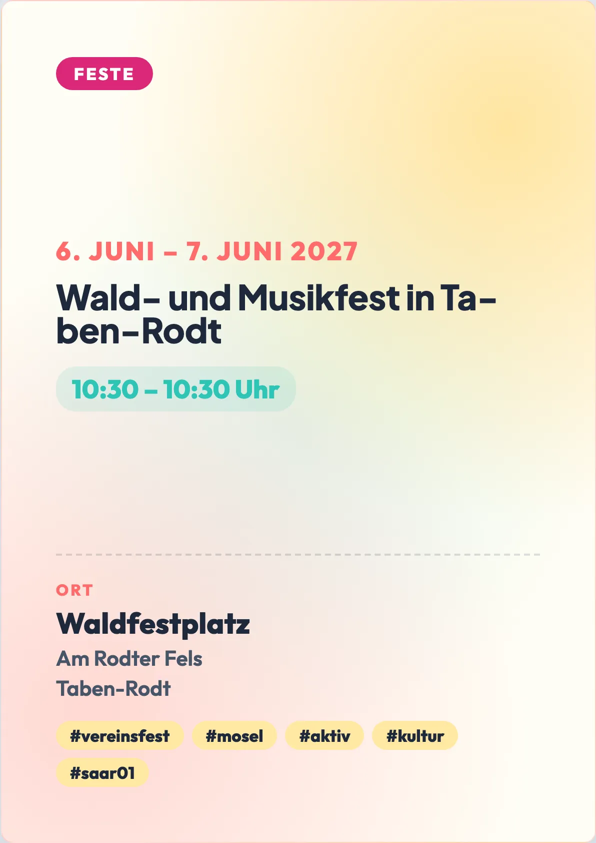 Veranstaltungsflyer