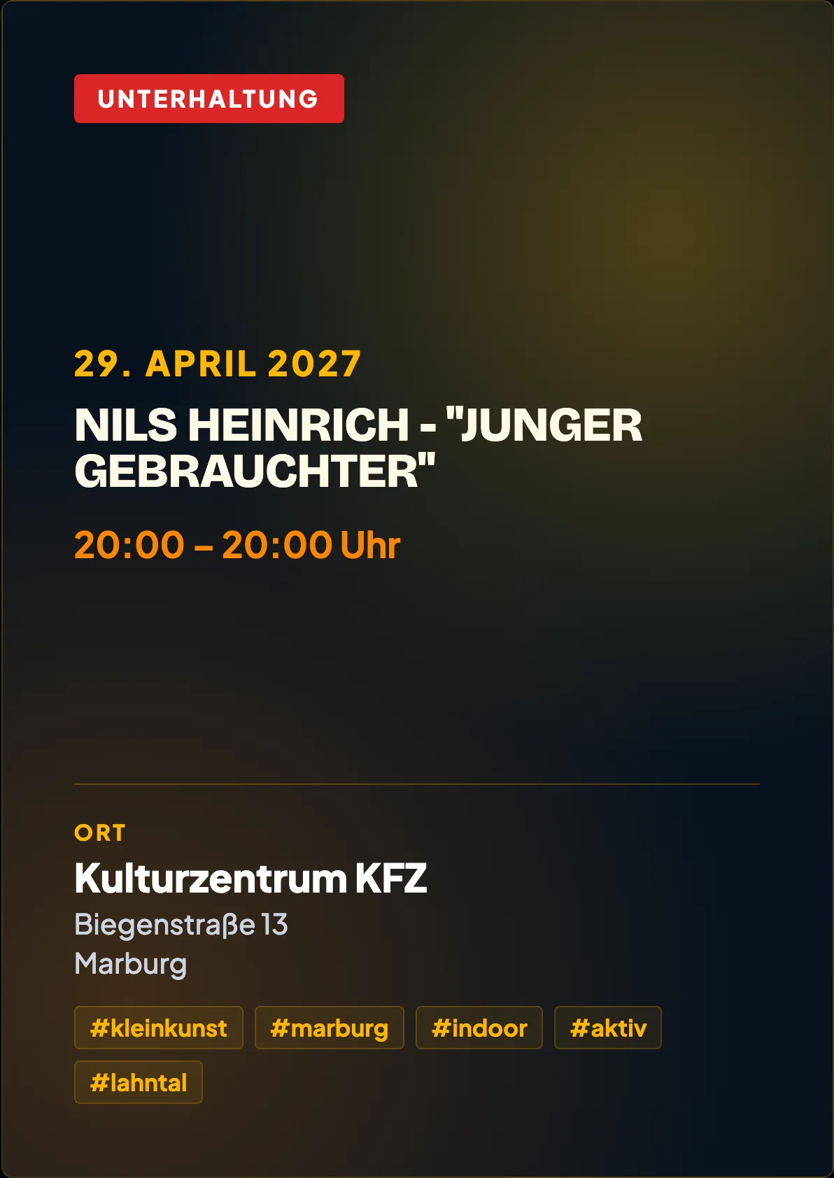 Veranstaltungsflyer