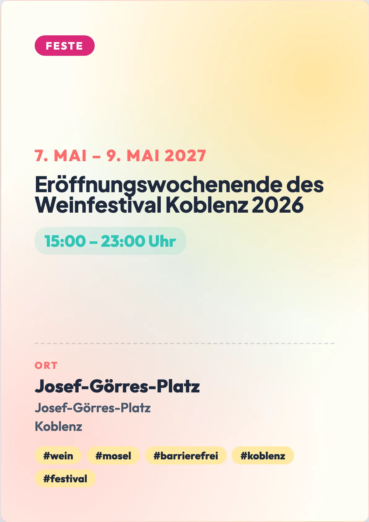 Veranstaltungsflyer