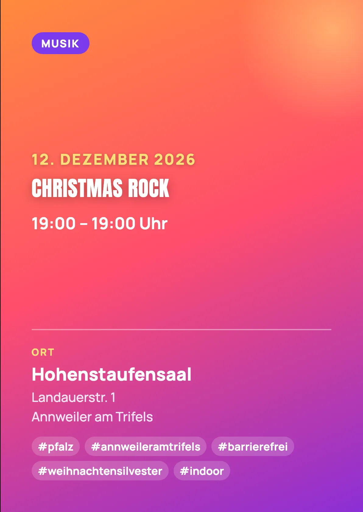 Veranstaltungsflyer
