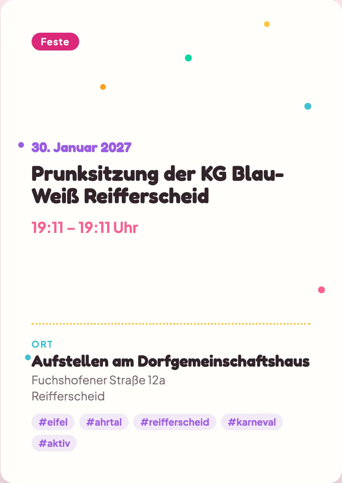 Veranstaltungsflyer