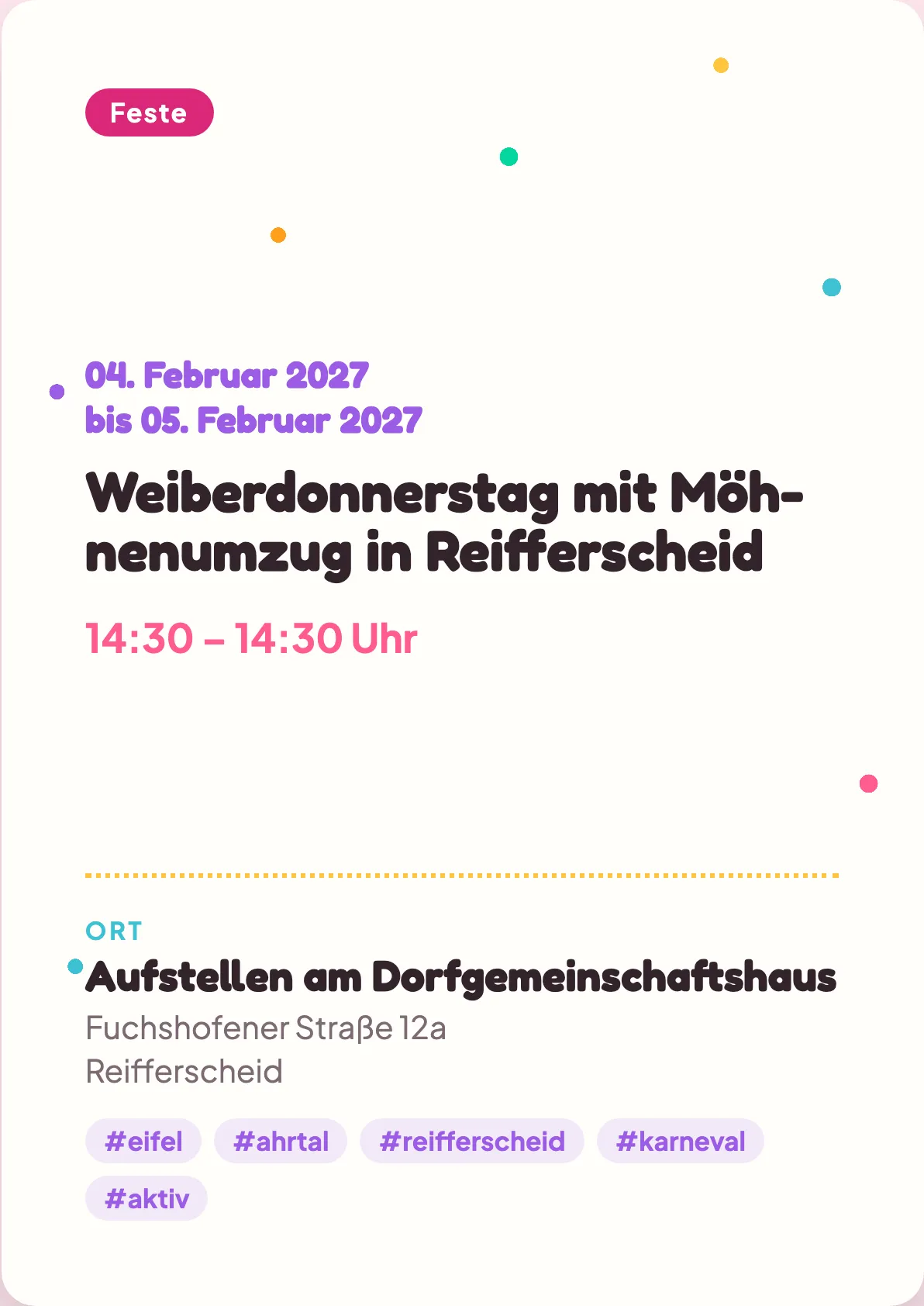 Veranstaltungsflyer