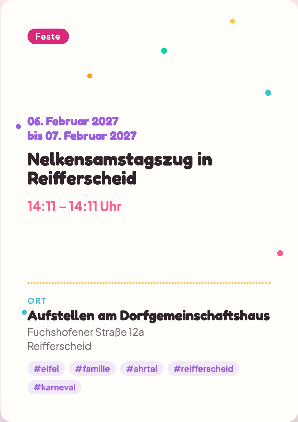 Veranstaltungsflyer