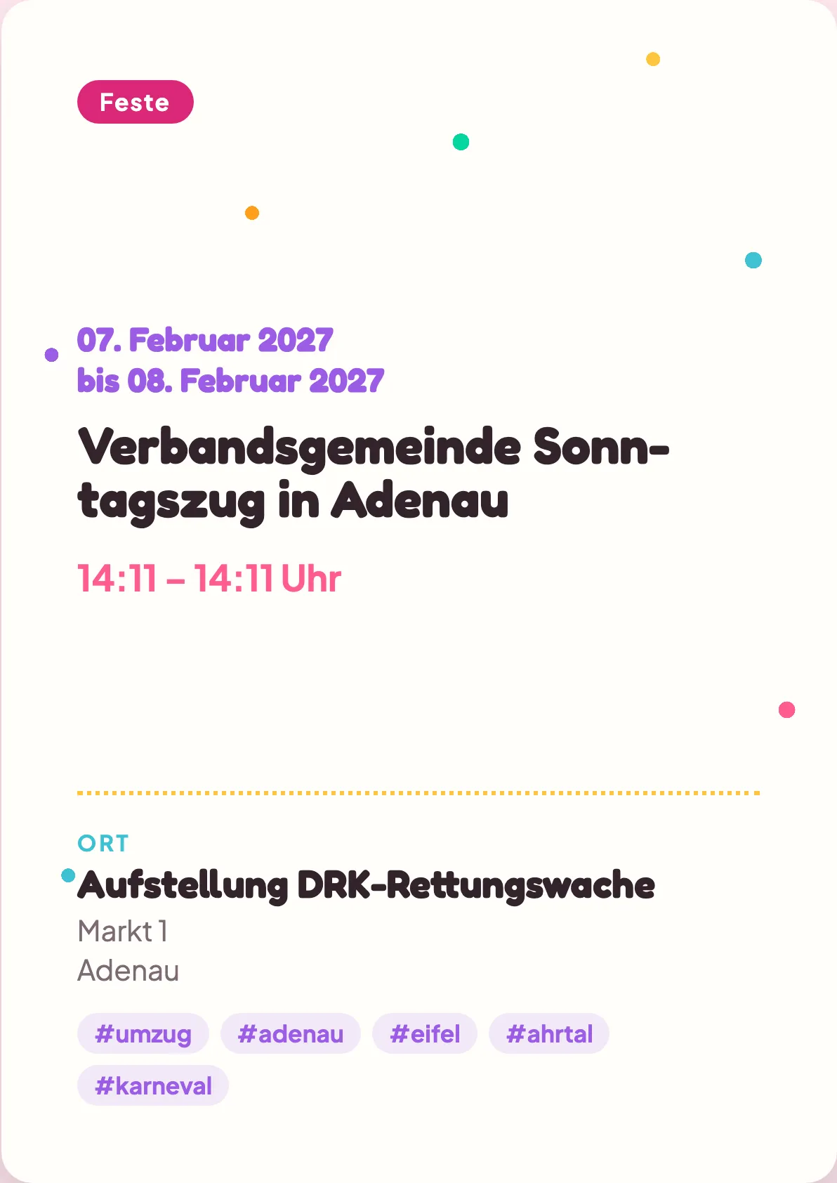 Veranstaltungsflyer