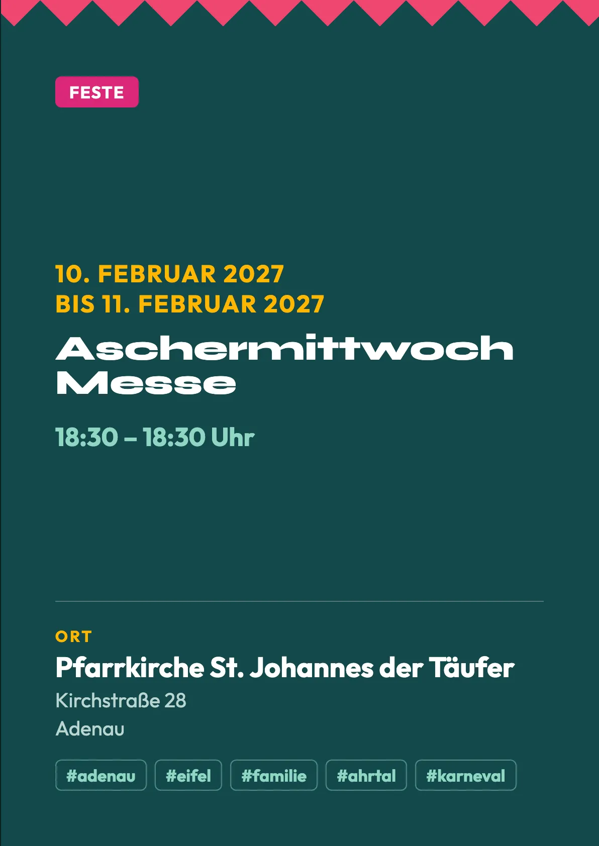 Veranstaltungsflyer