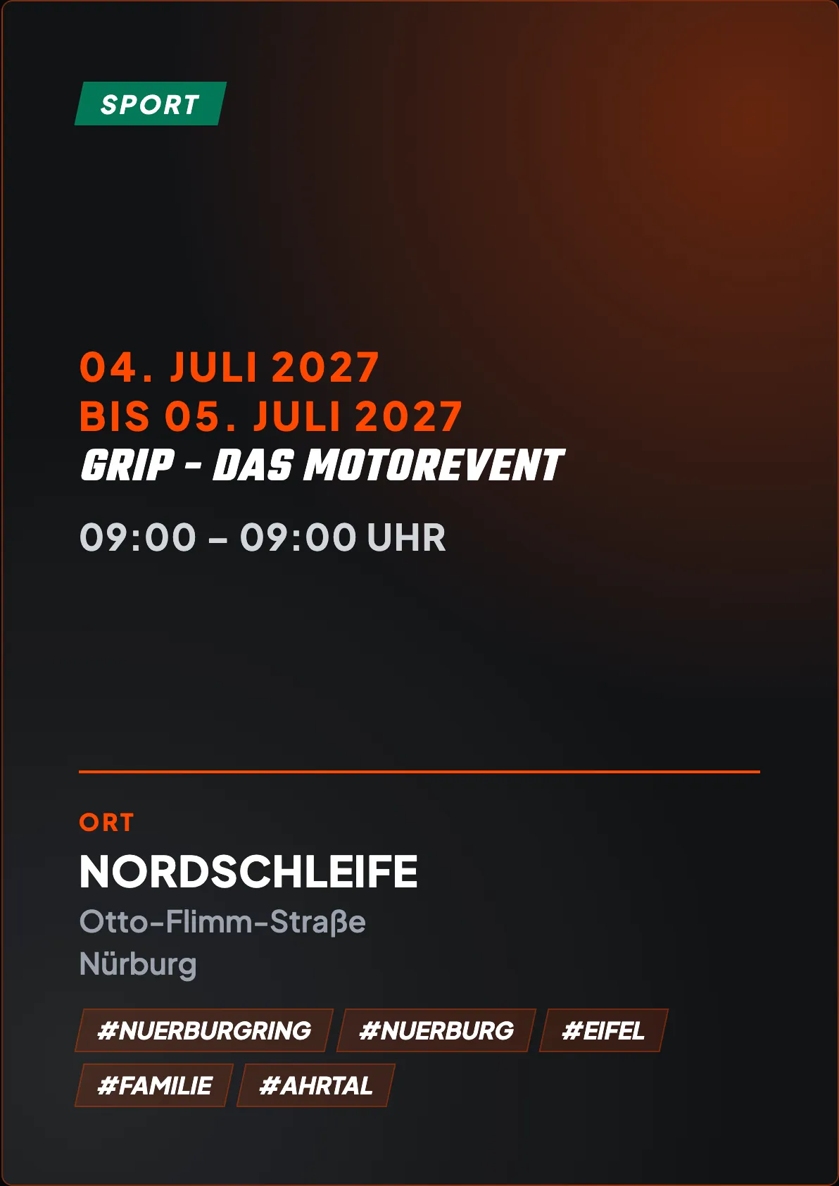 Veranstaltungsflyer