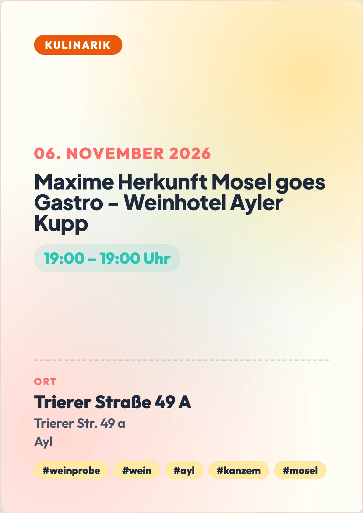 Veranstaltungsflyer