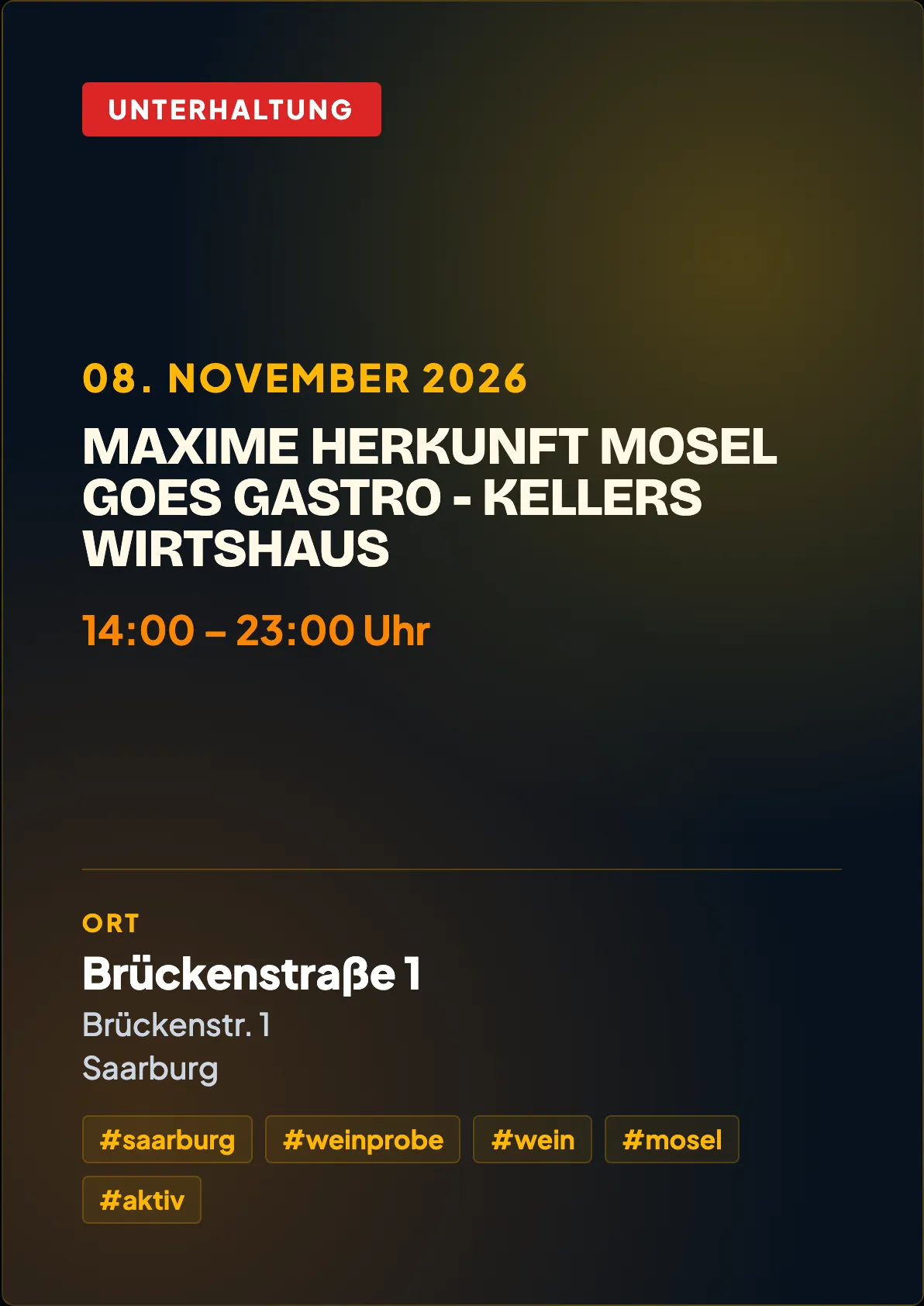 Veranstaltungsflyer