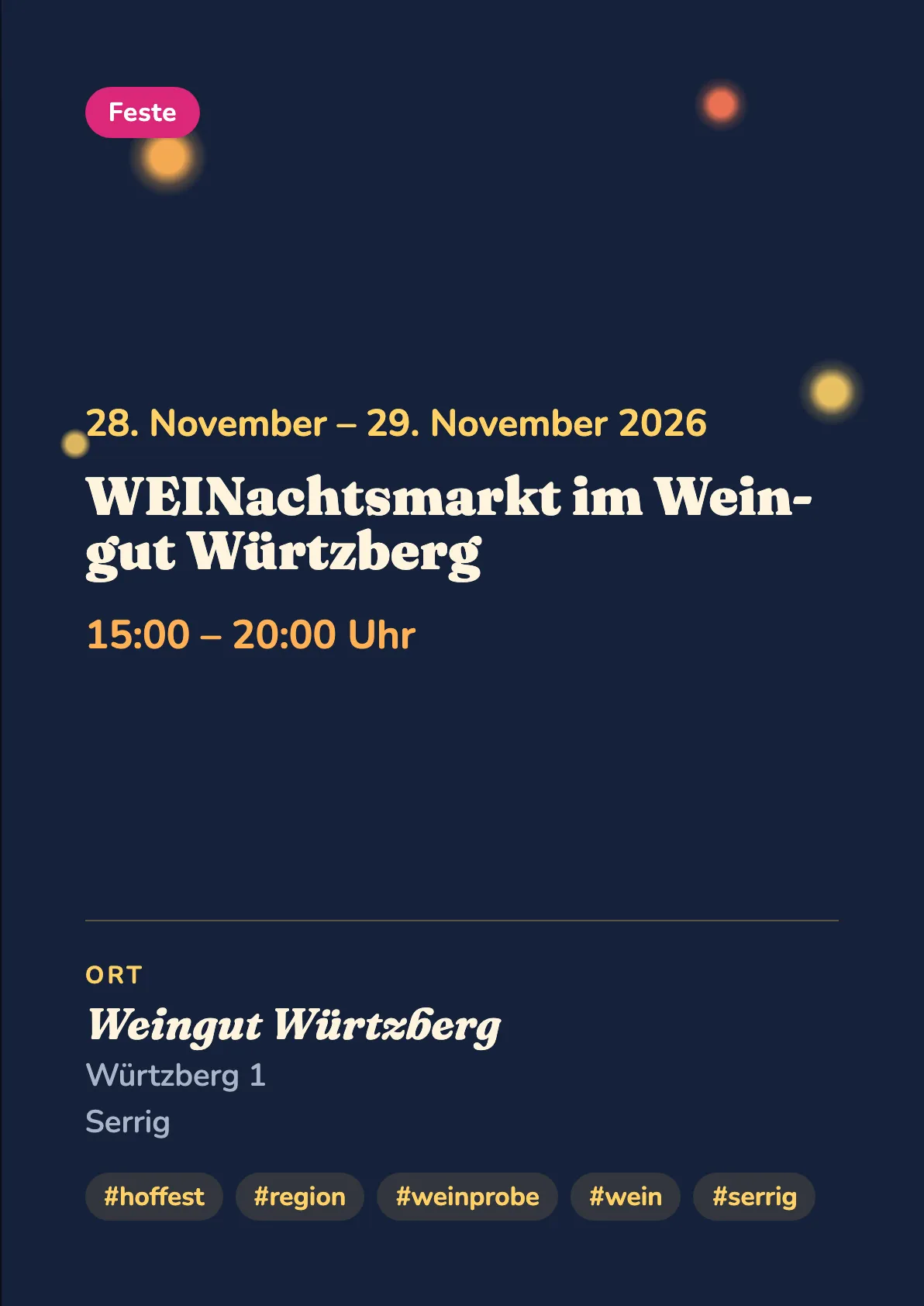 Veranstaltungsflyer