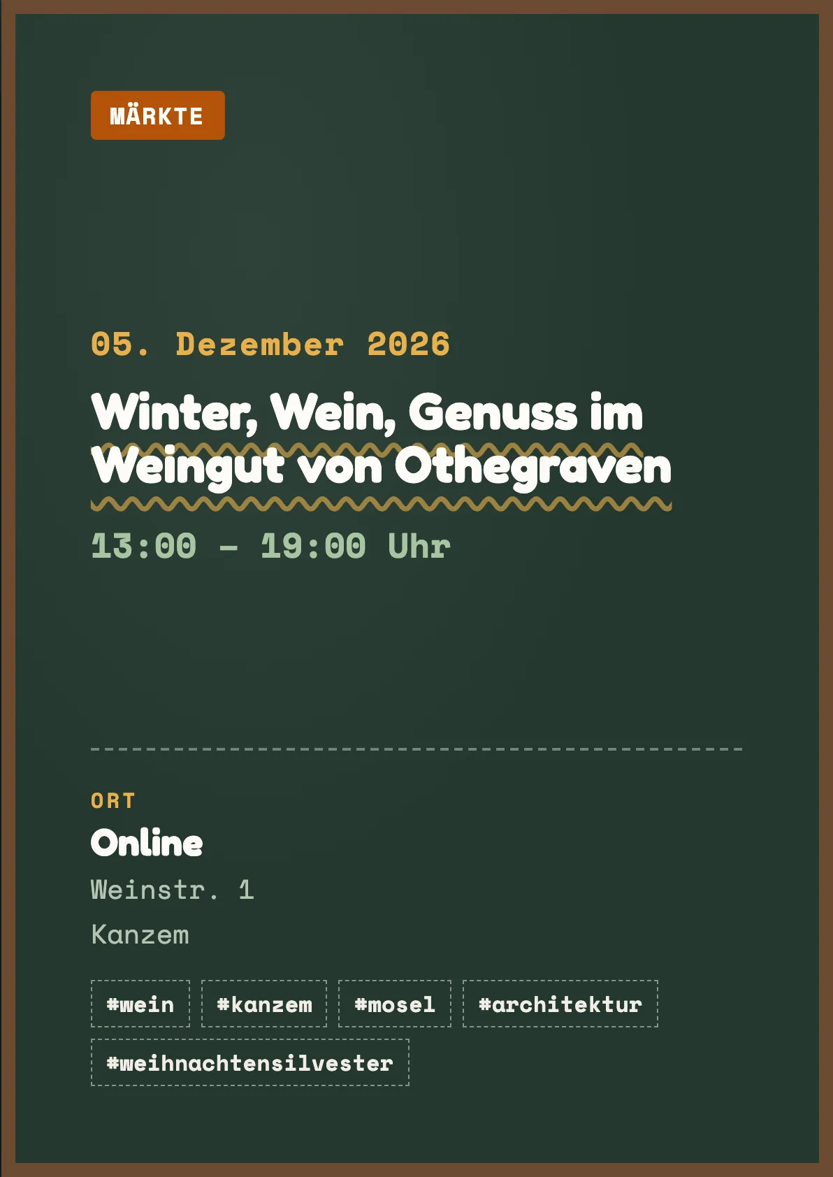 Veranstaltungsflyer