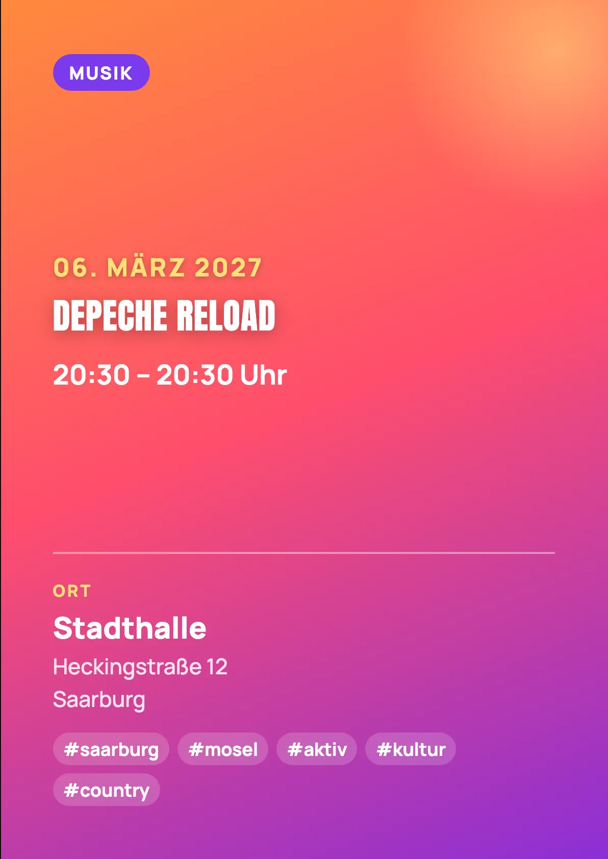 Veranstaltungsflyer