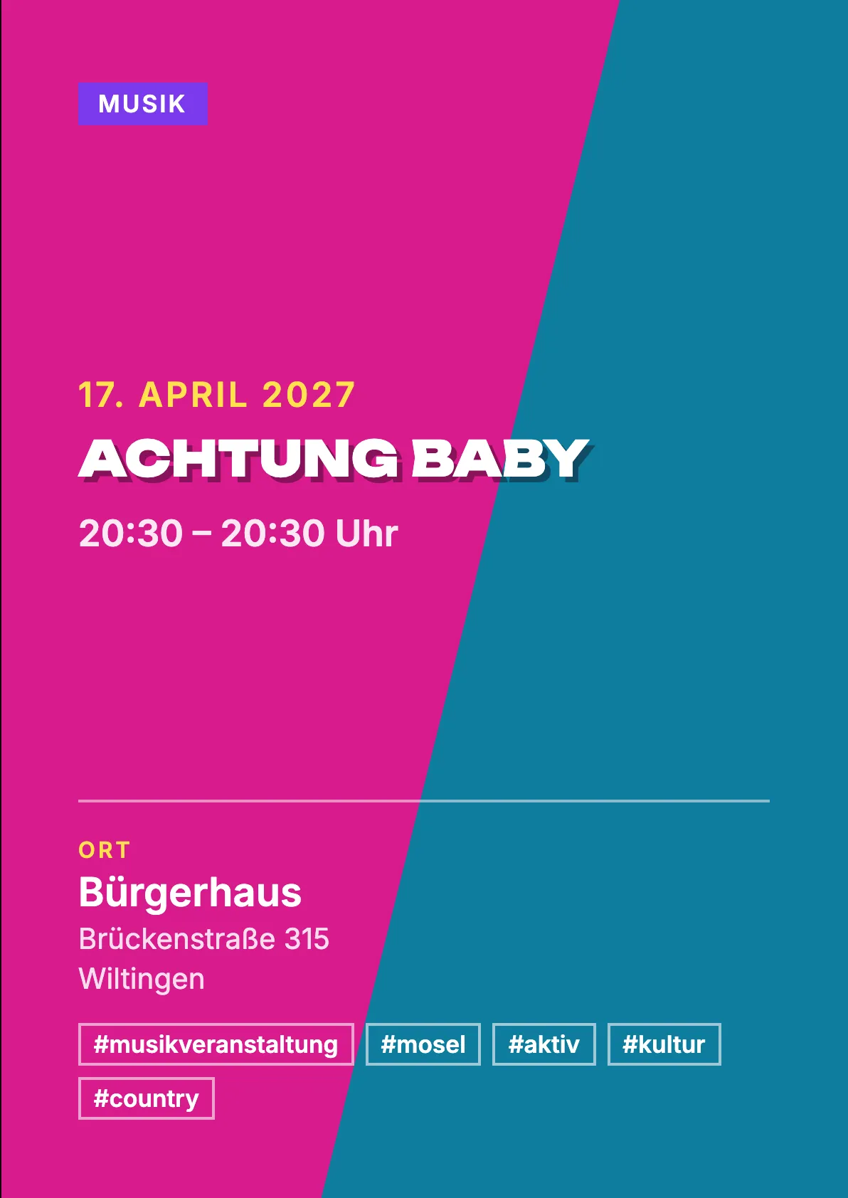 Veranstaltungsflyer
