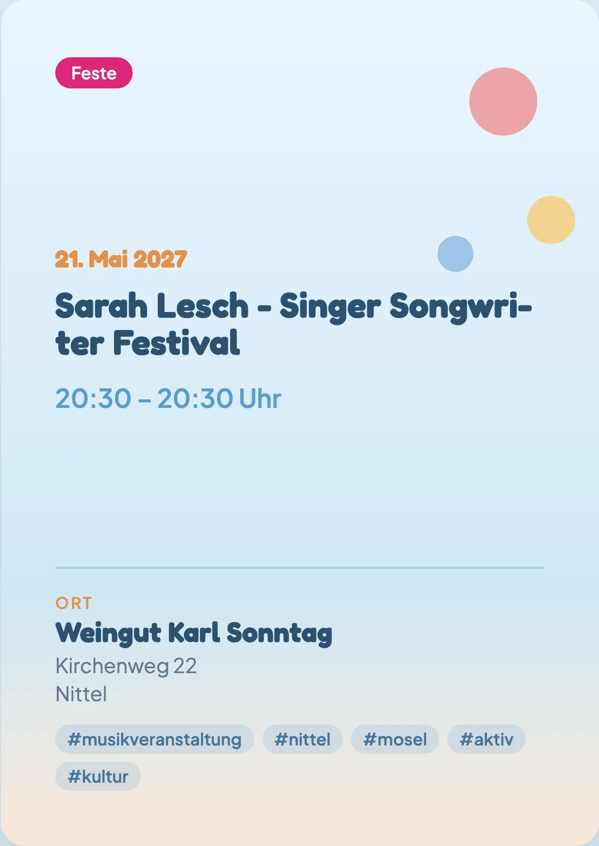 Veranstaltungsflyer