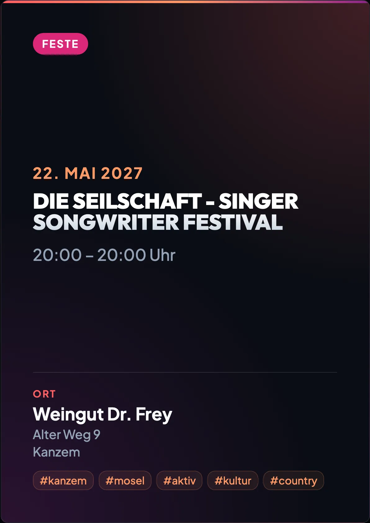 Veranstaltungsflyer