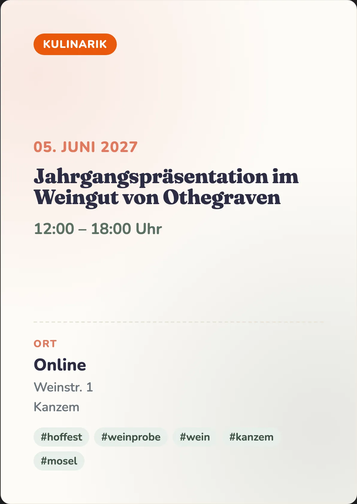 Veranstaltungsflyer