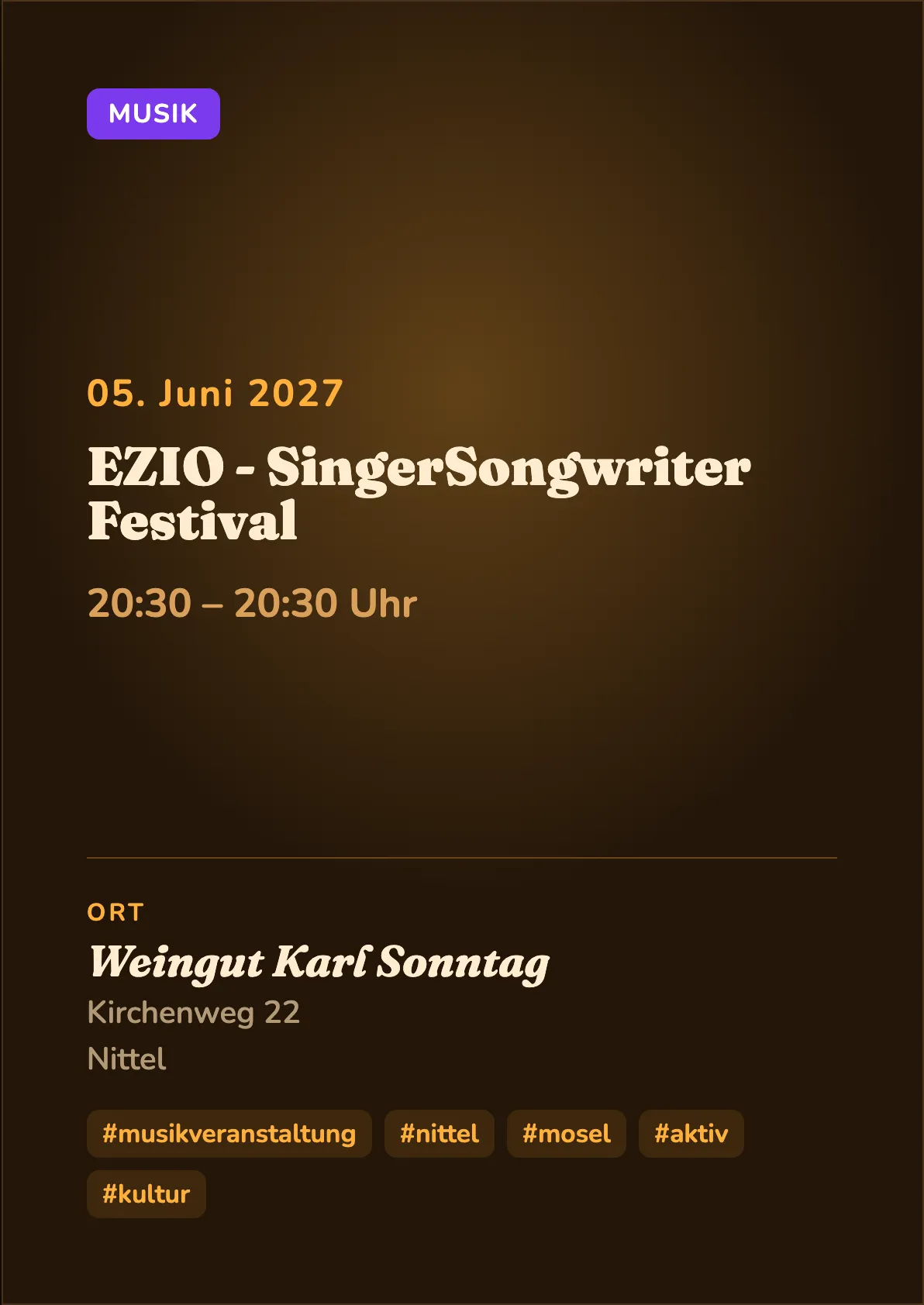 Veranstaltungsflyer