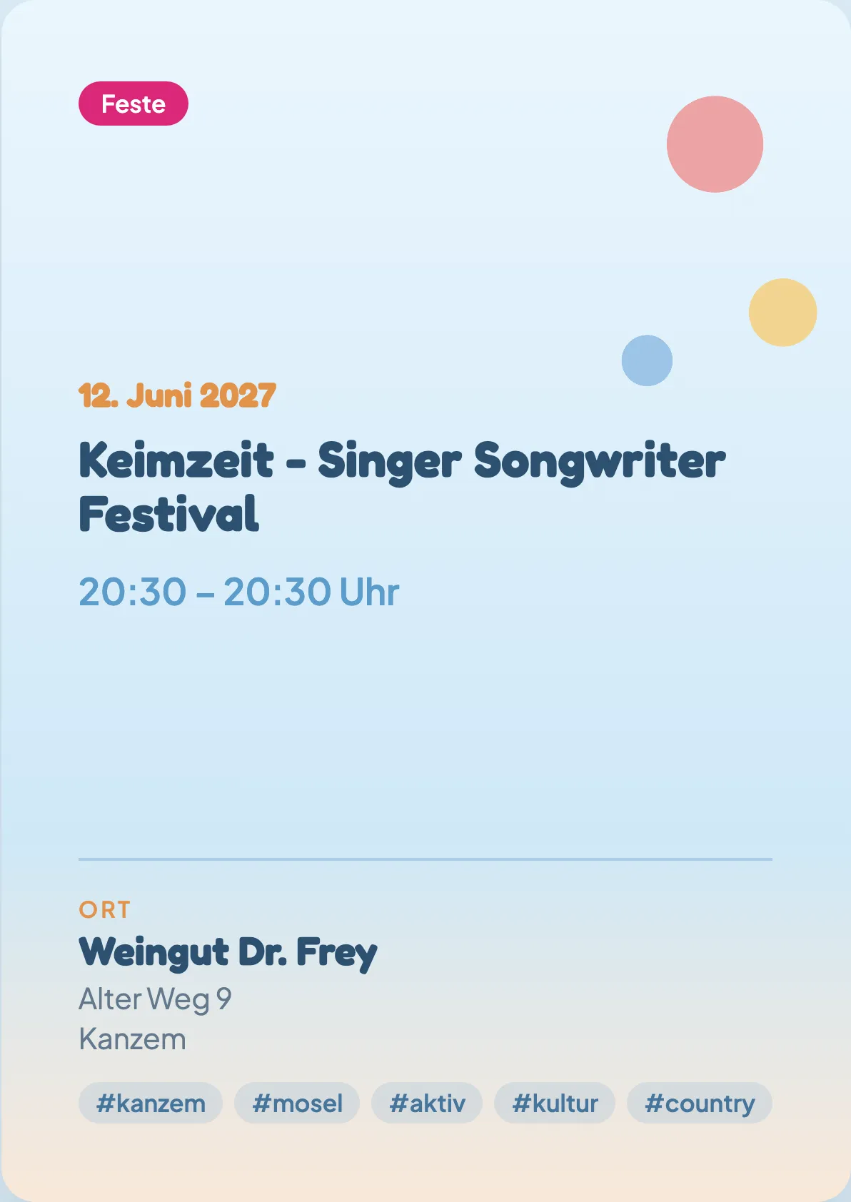 Veranstaltungsflyer