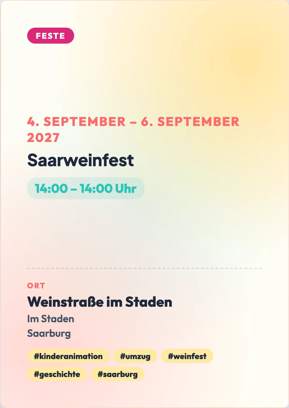 Veranstaltungsflyer