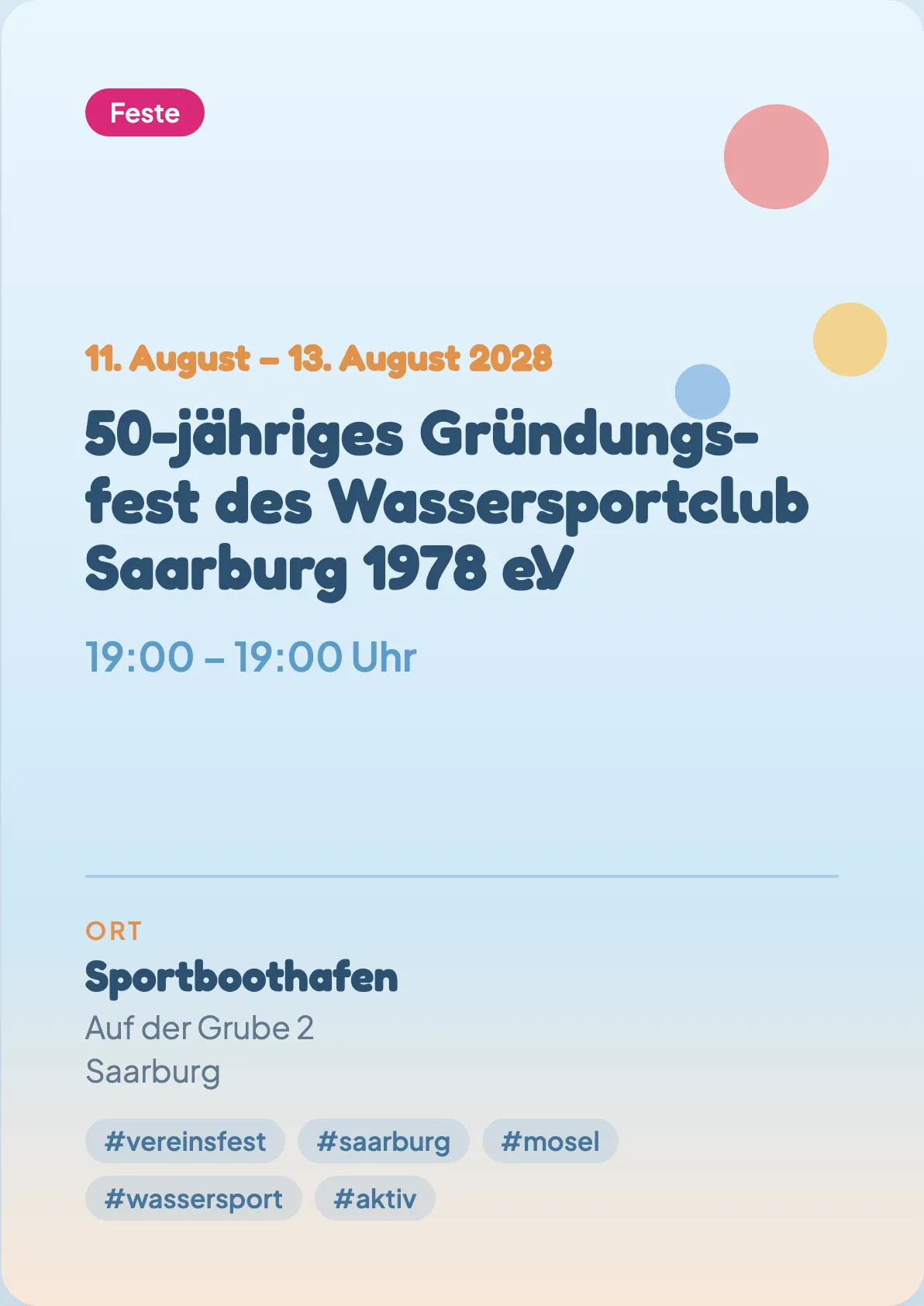 Veranstaltungsflyer