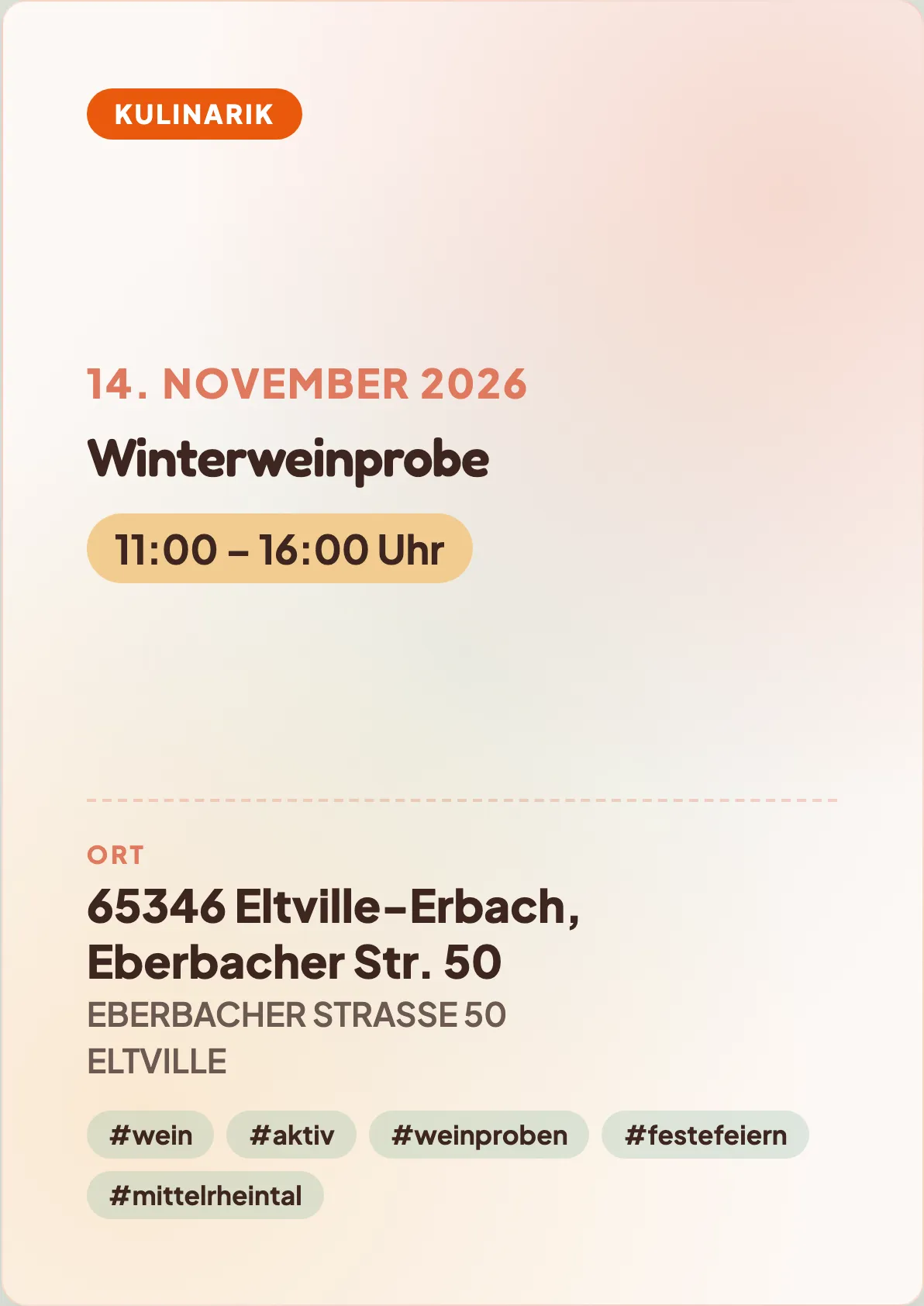 Veranstaltungsflyer