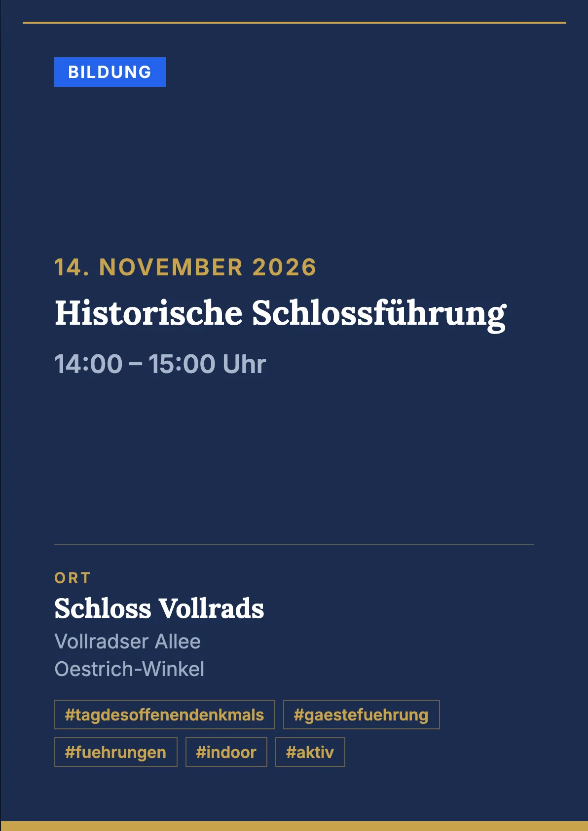 Veranstaltungsflyer