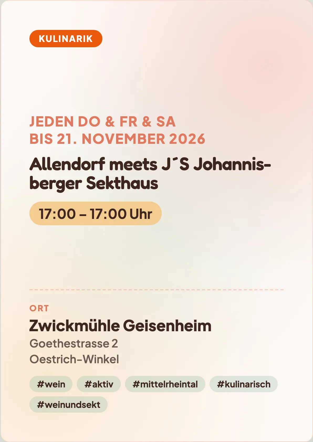 Veranstaltungsflyer