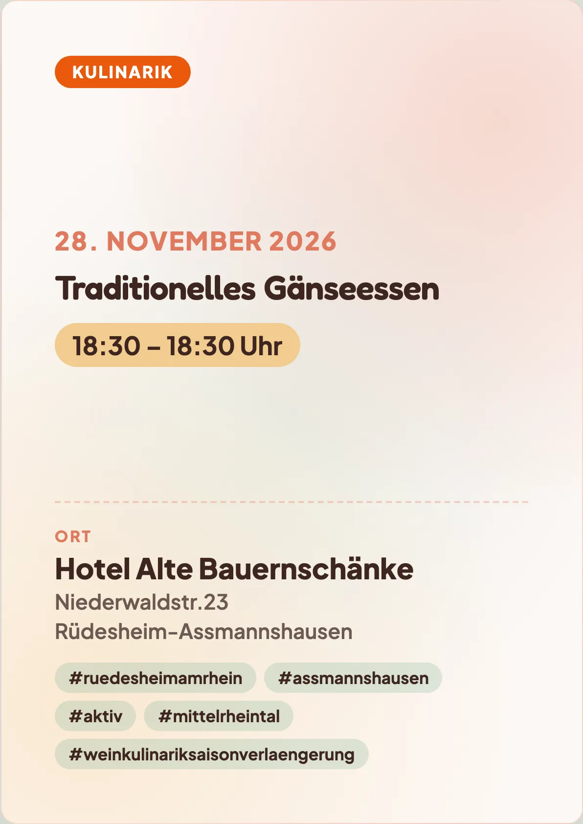 Veranstaltungsflyer