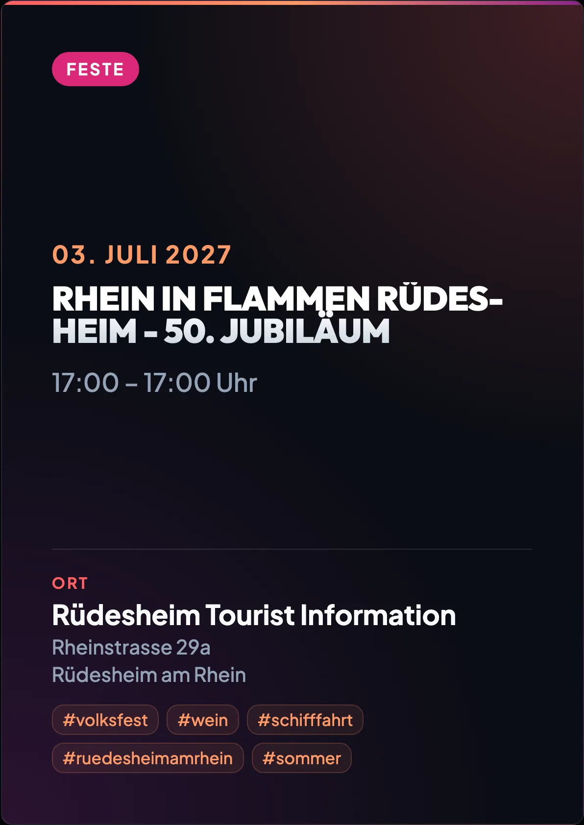 Veranstaltungsflyer