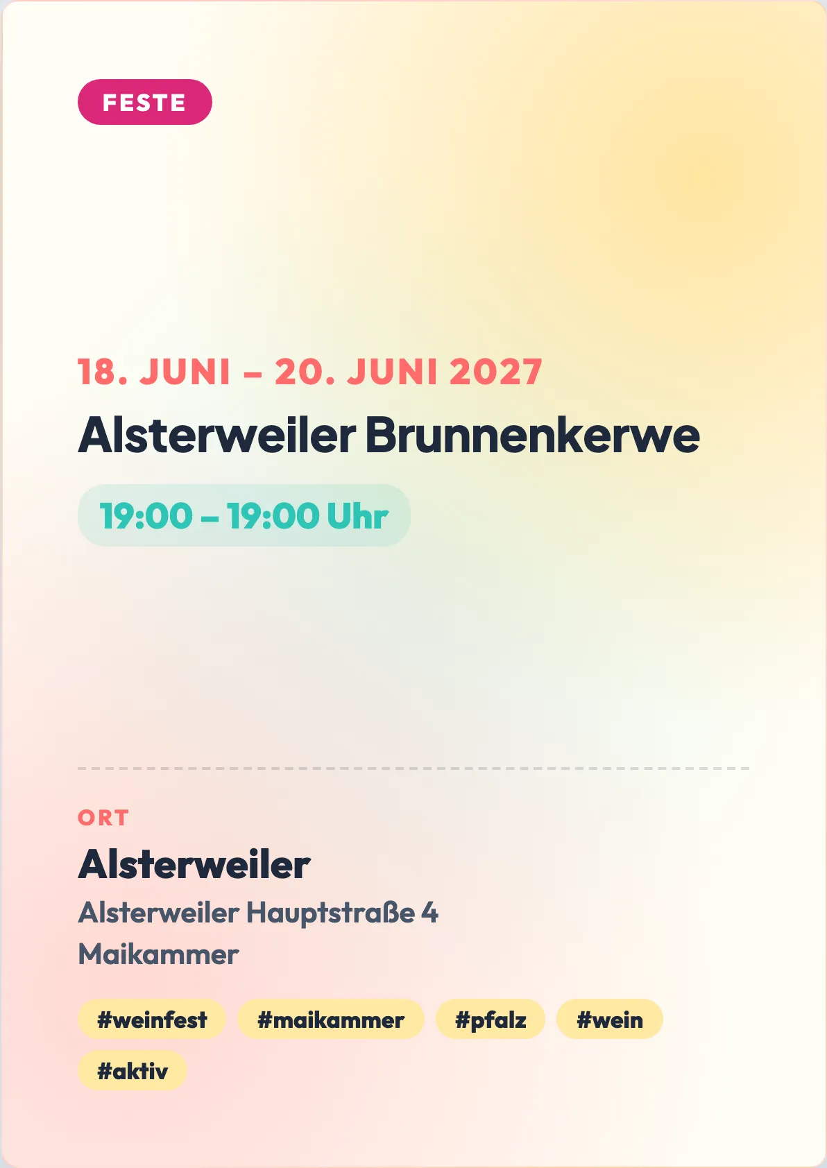Veranstaltungsflyer
