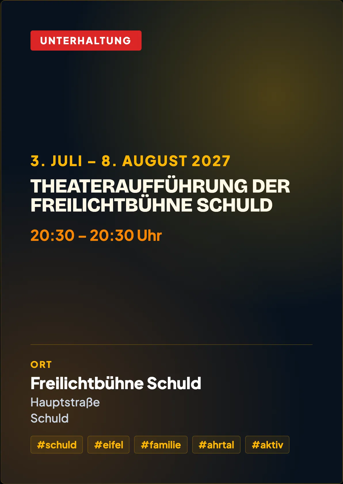 Veranstaltungsflyer