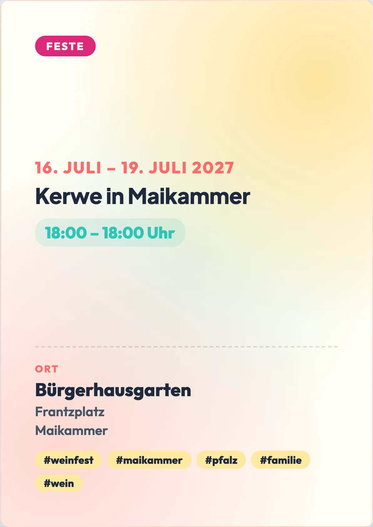 Veranstaltungsflyer
