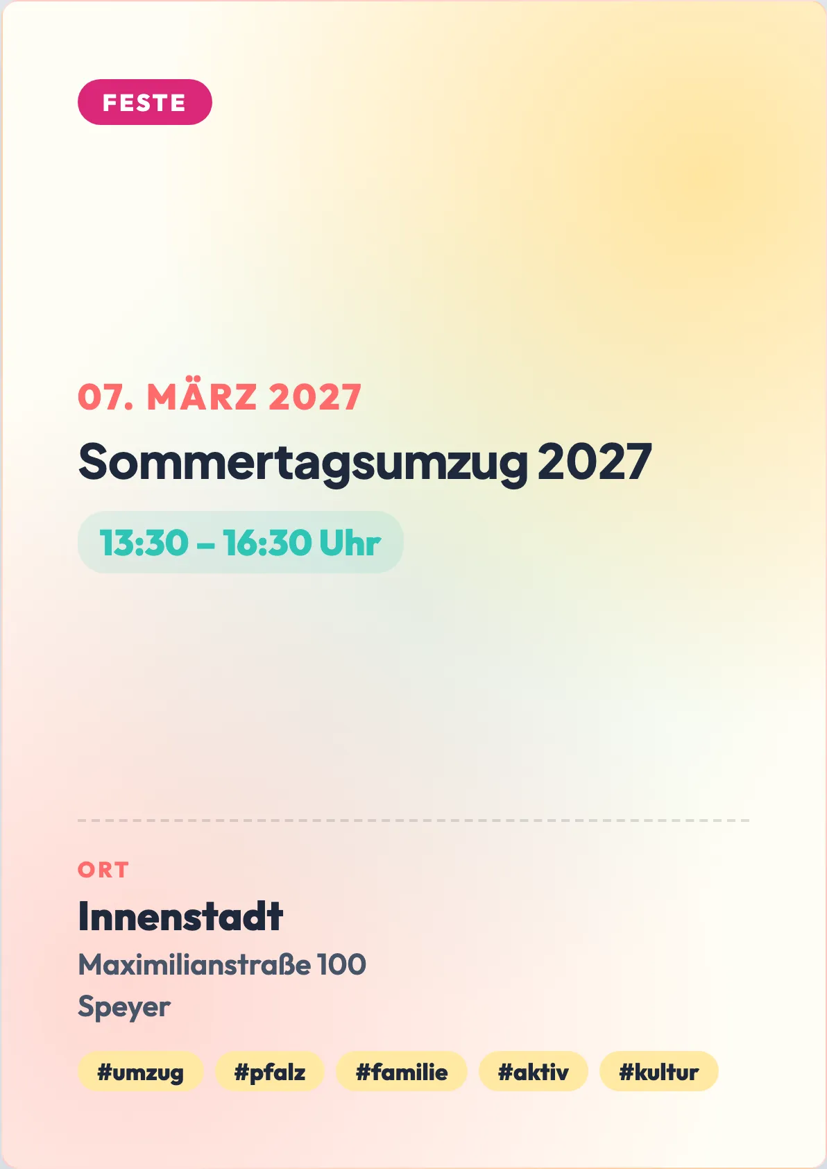 Veranstaltungsflyer