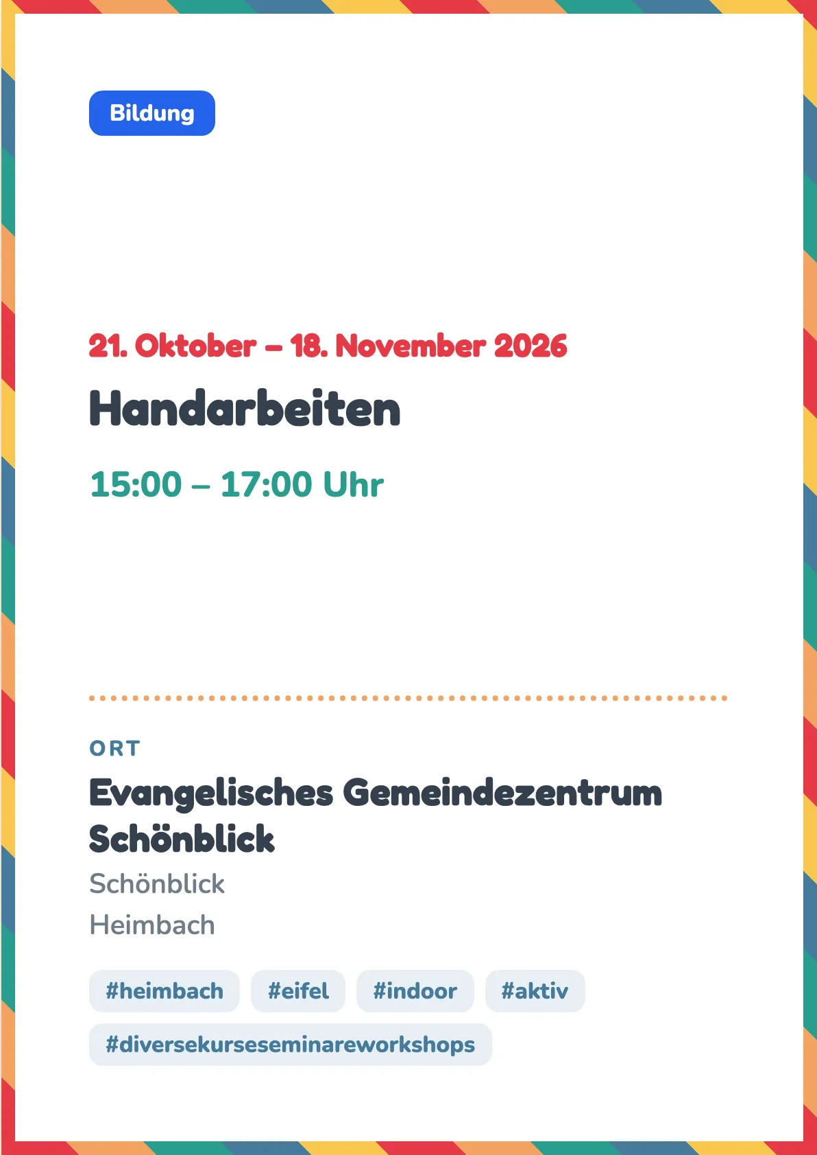Veranstaltungsflyer