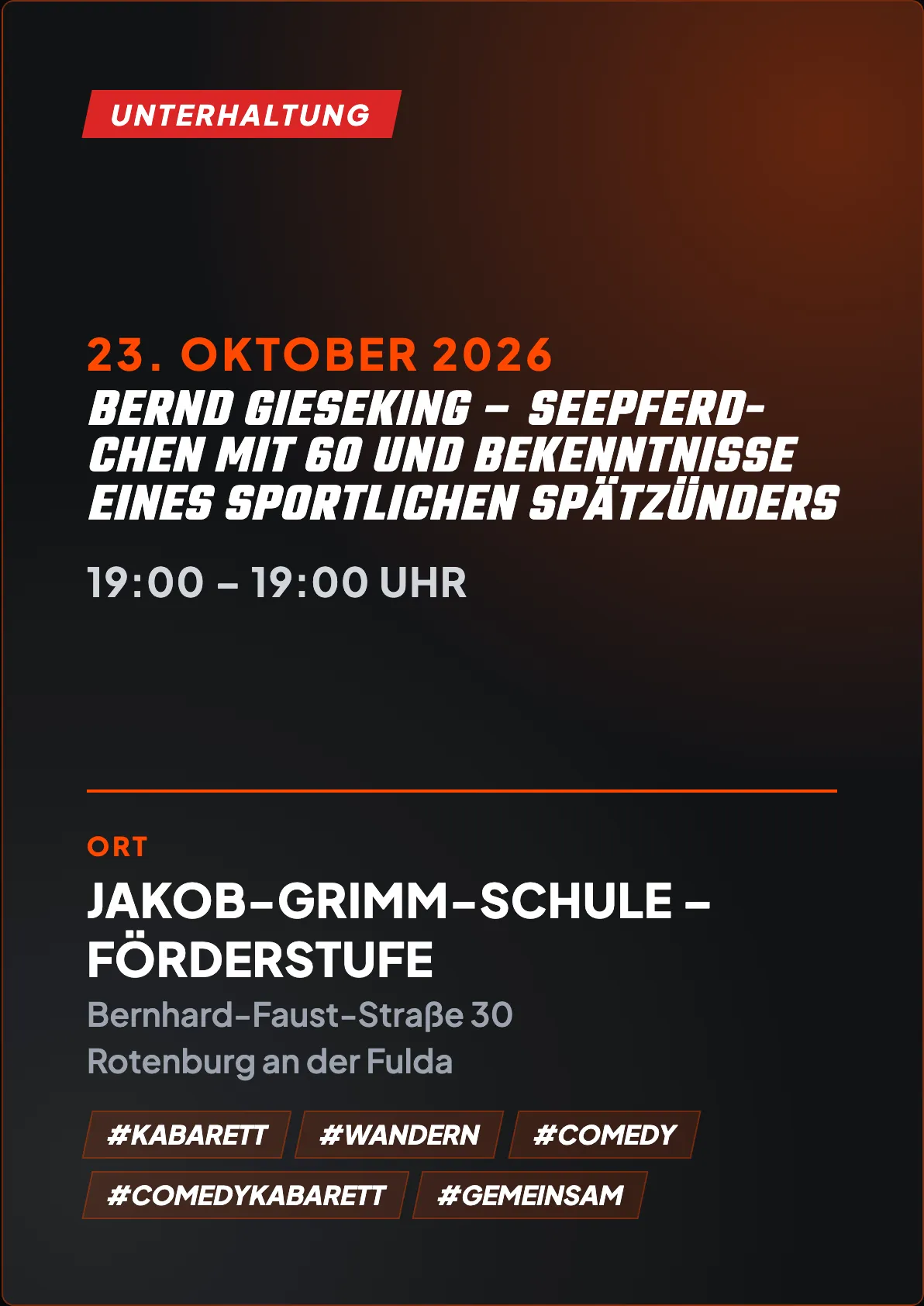 Veranstaltungsflyer