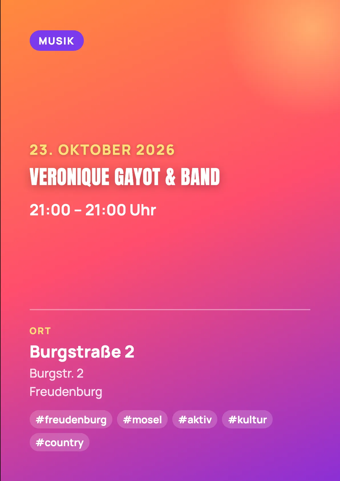 Veranstaltungsflyer