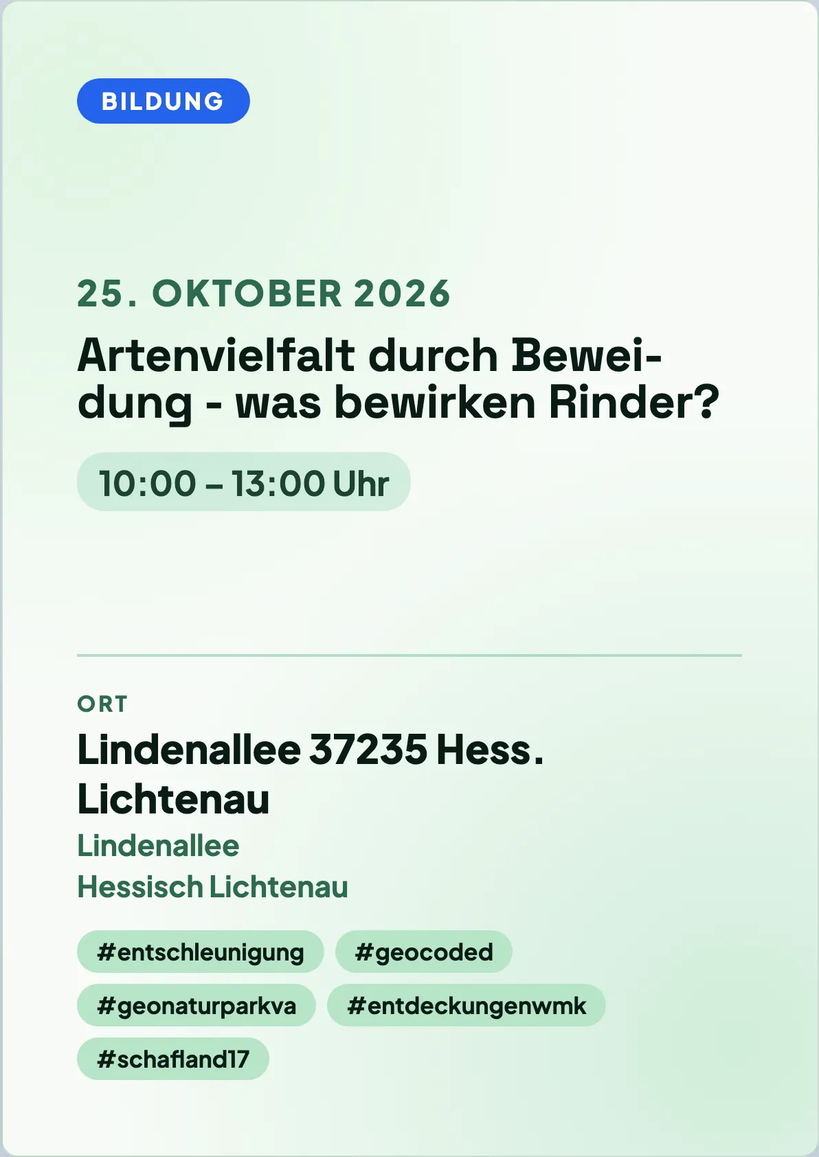 Veranstaltungsflyer
