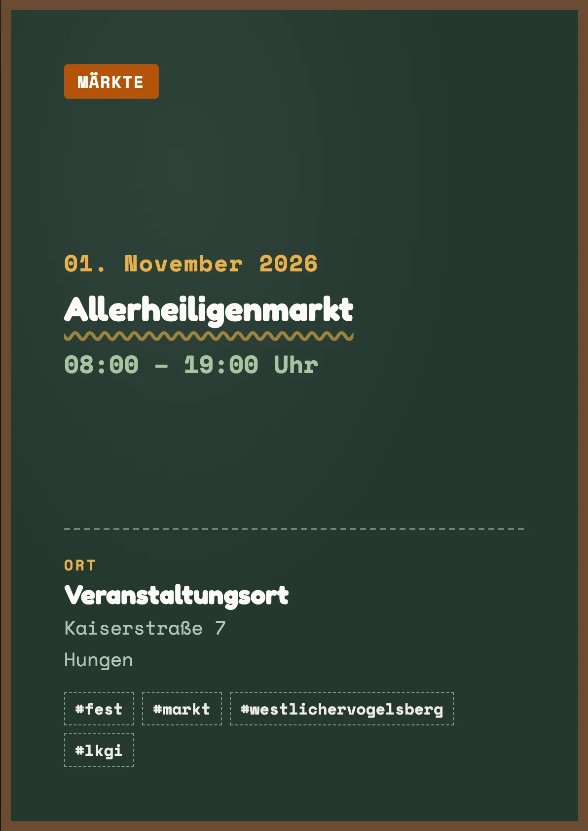 Veranstaltungsflyer