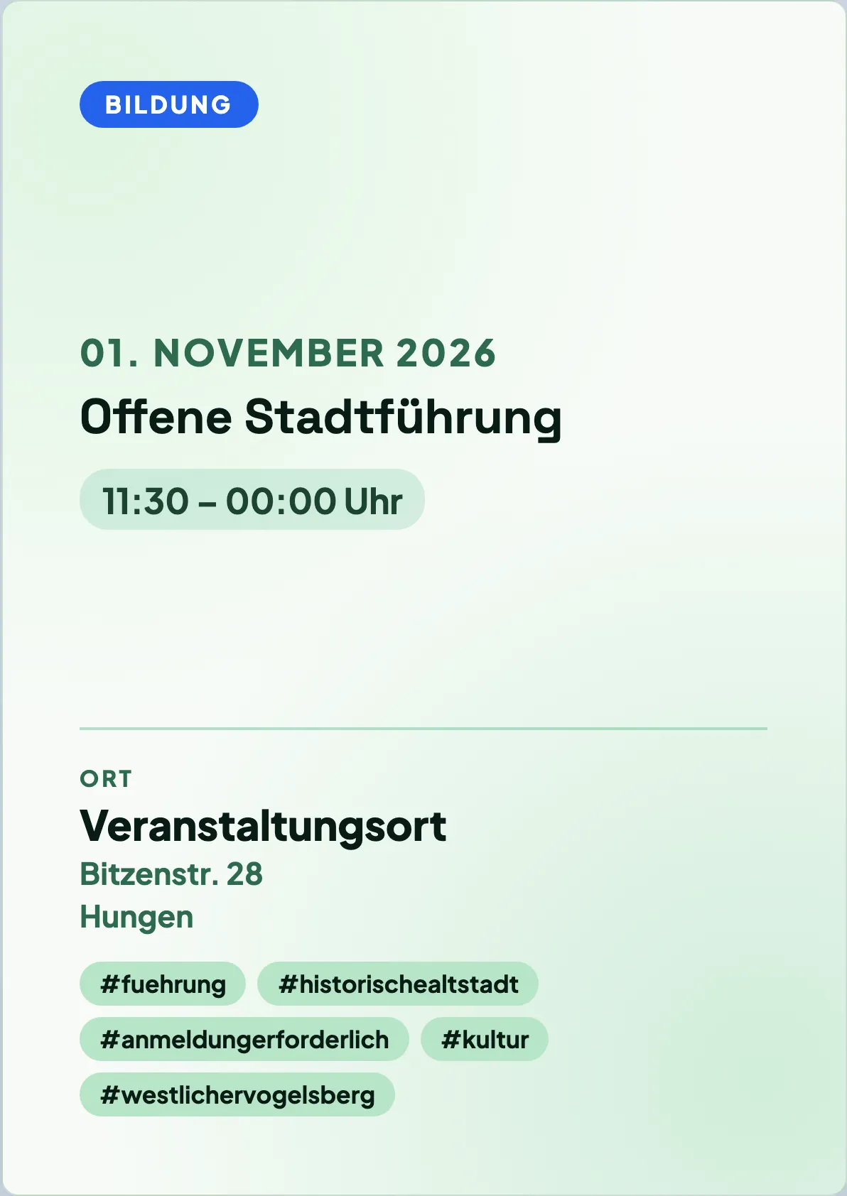 Veranstaltungsflyer