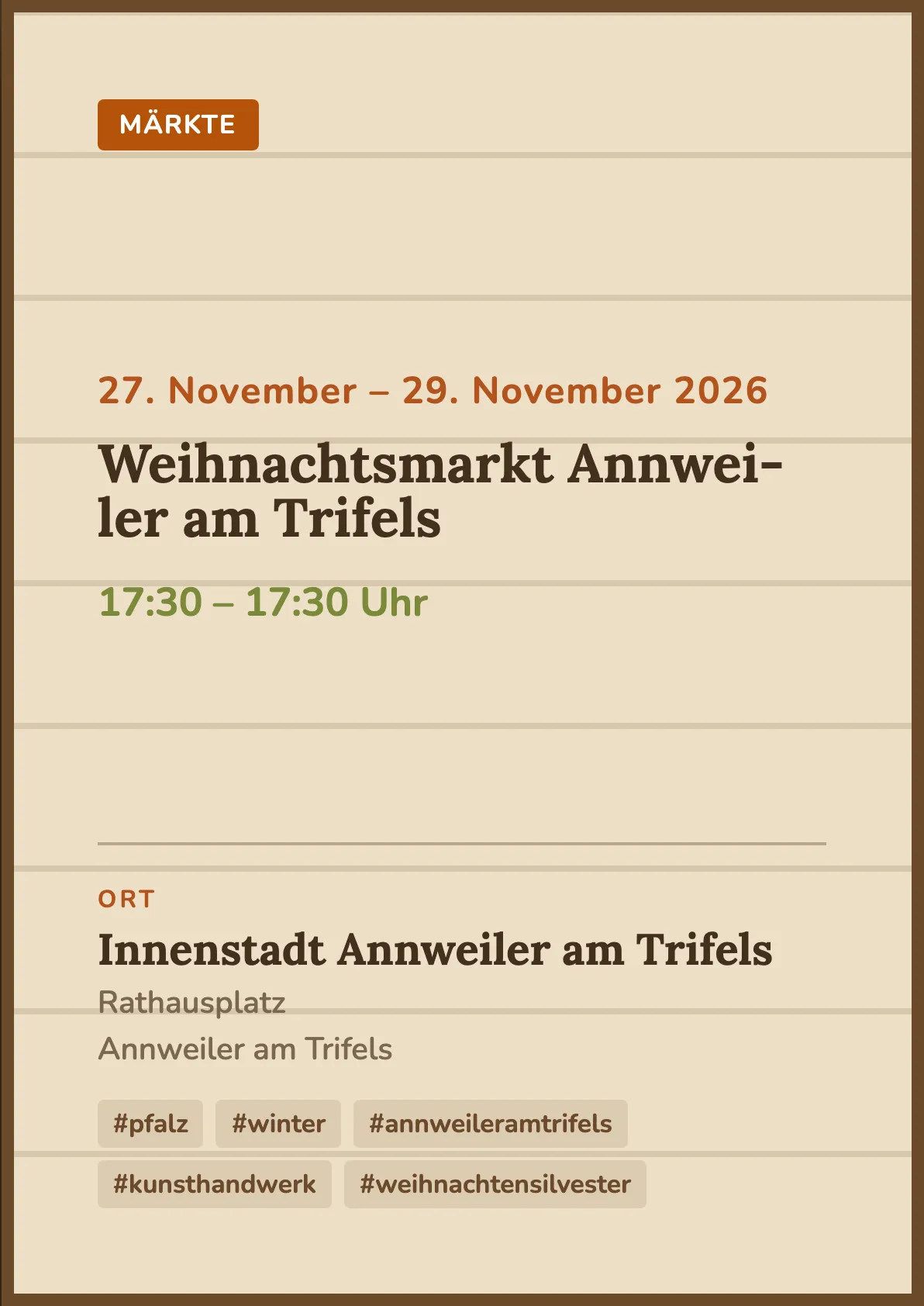 Veranstaltungsflyer