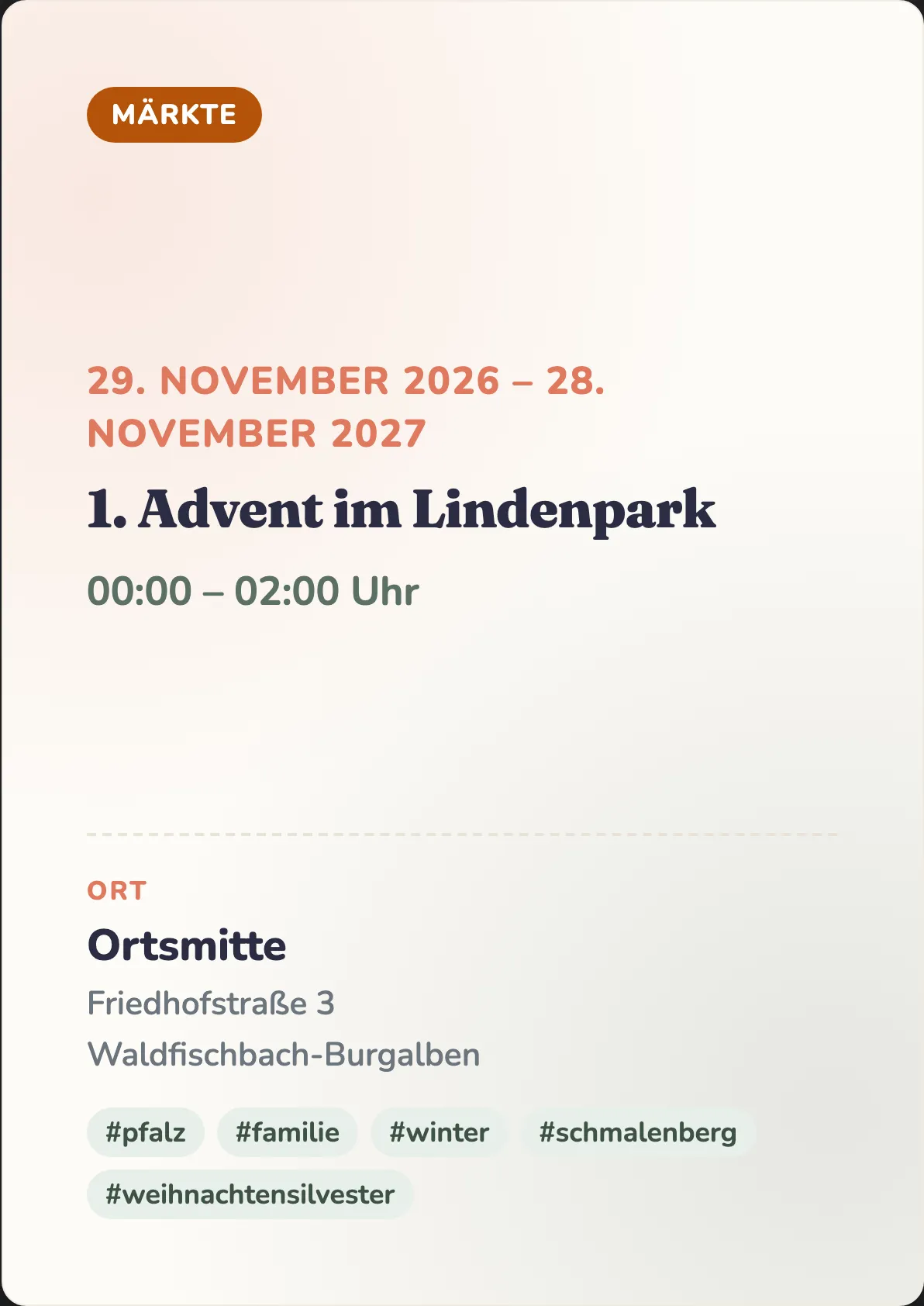 Veranstaltungsflyer