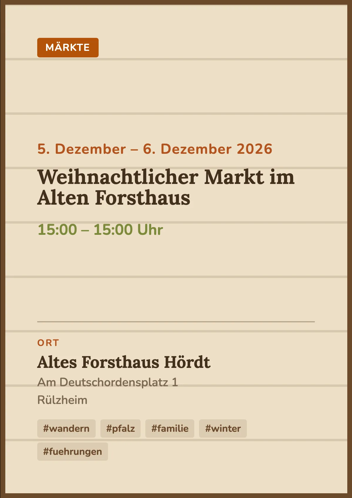 Veranstaltungsflyer