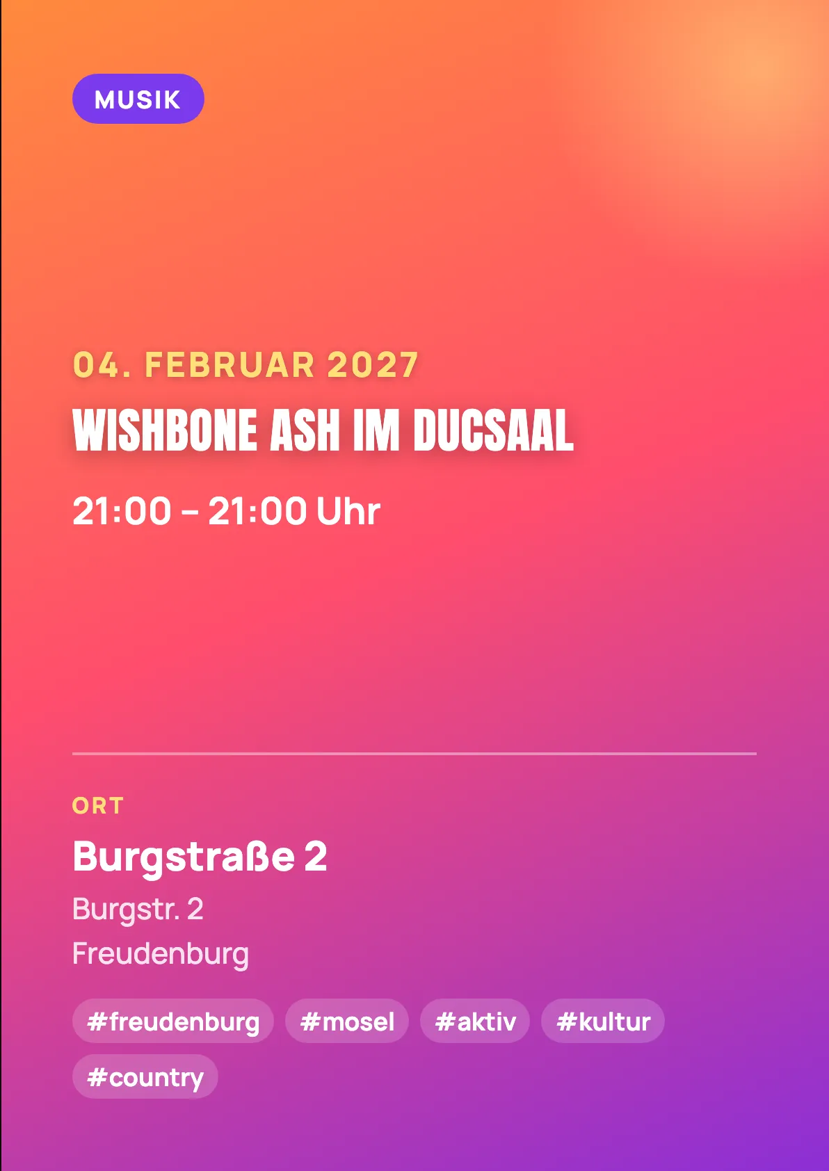 Veranstaltungsflyer