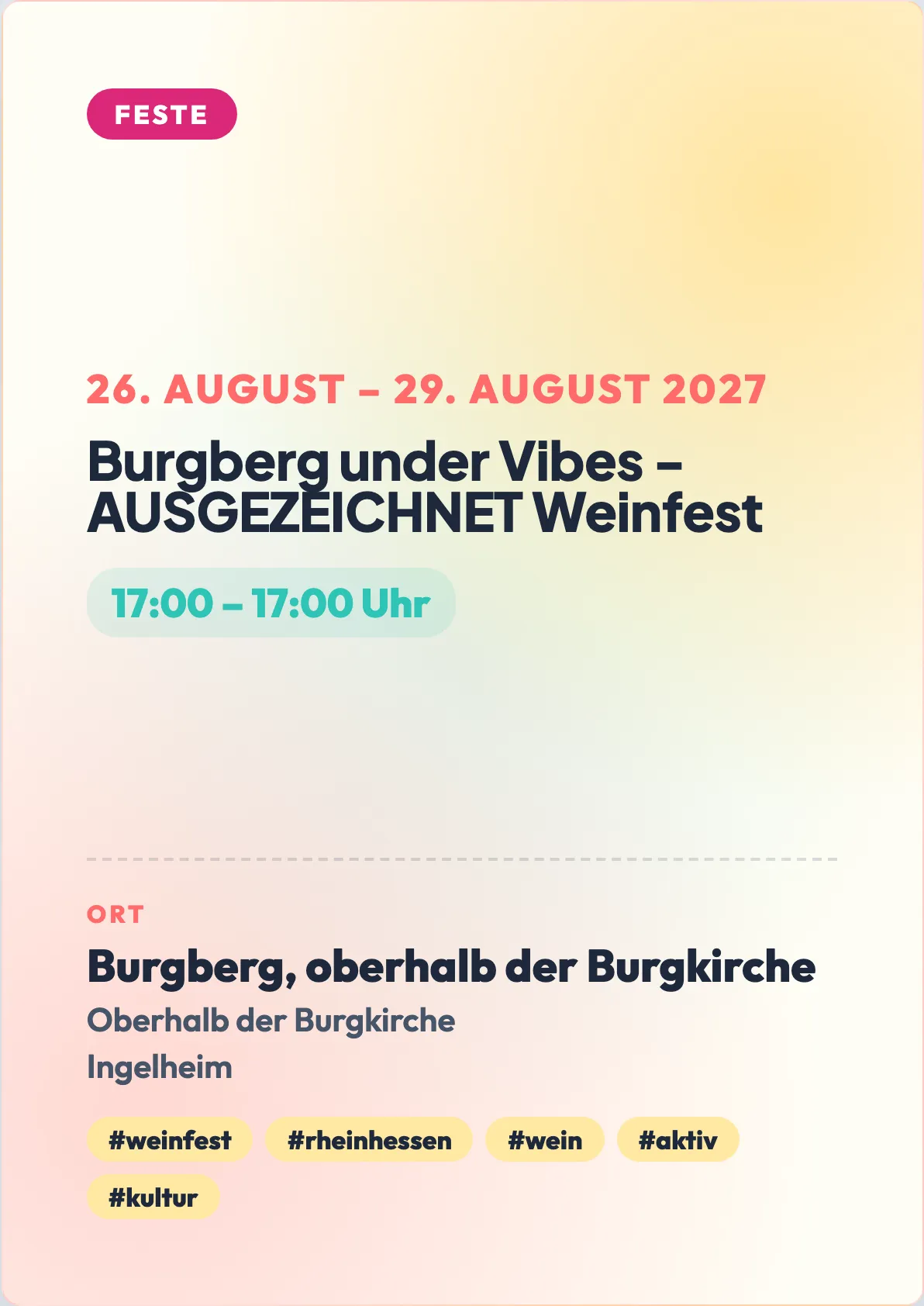 Veranstaltungsflyer