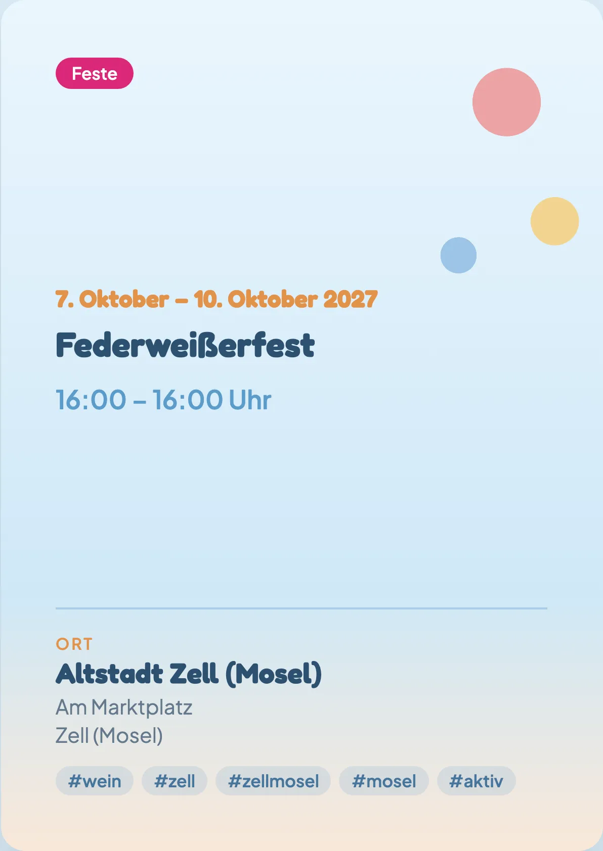 Veranstaltungsflyer