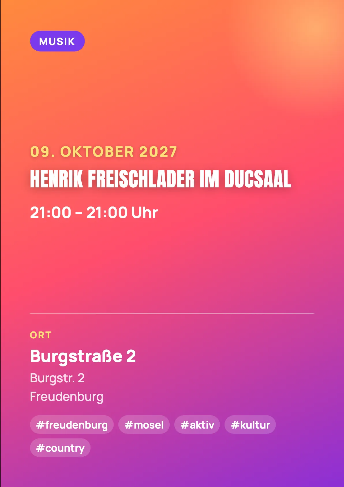 Veranstaltungsflyer