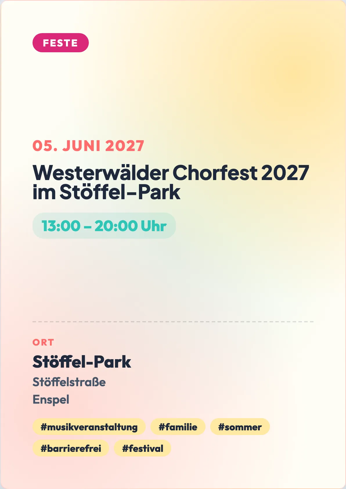 Veranstaltungsflyer