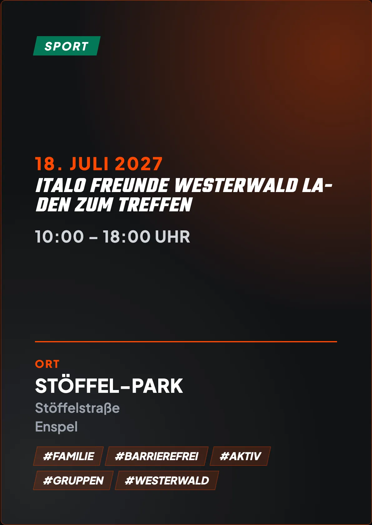 Veranstaltungsflyer