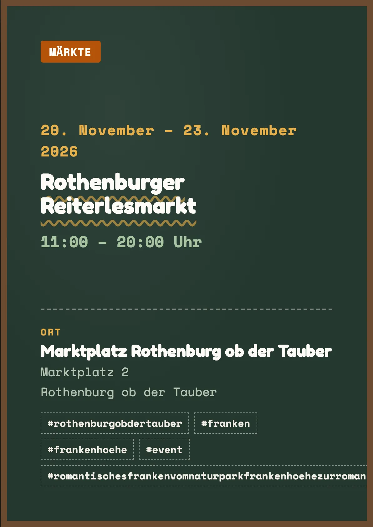 Veranstaltungsflyer